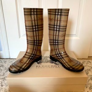 Burberry Check Rain Boots